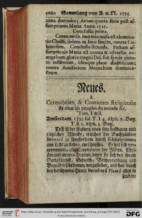 [I. Ceremonies, & Coutumes Religieuses de tous les peuples du monde […] – X. W.F.J. Das Gespräch des Hertzens mit Gott [..]]
