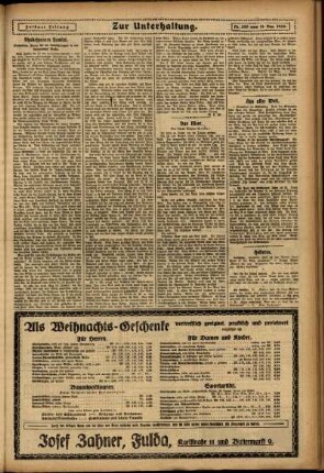 Zweite Ausgabe vom Samstag, den 13. Dezember 1924.