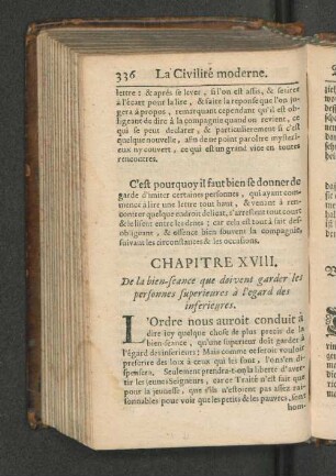 Chapitre XVIII. Capitel XVIII.