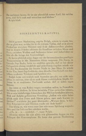 Siebzehntes Kapitel