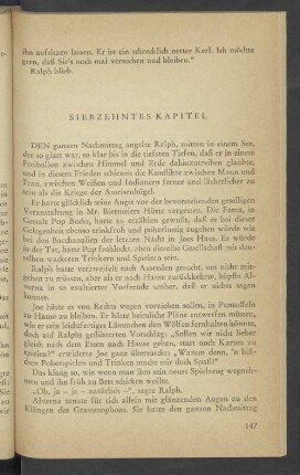 Siebzehntes Kapitel