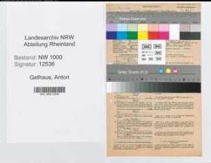 Entnazifizierung Anton Gelhaus, geb. 19.03.1906 (Bankangest.)
