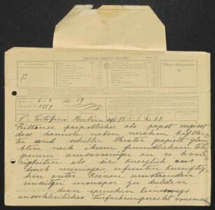Brief von Felix Hollaender an Gerhart Hauptmann