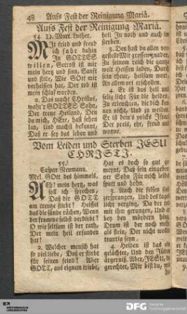 Vom Leiden und Sterben JESU CHRISTI.