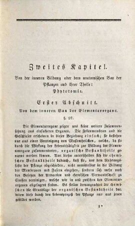Lehrbuch der Botanik, 2,1. Allgemeine Botanik II