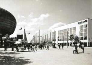 Hannover. Weltausstellung. Planet m, Exponale und Hotel "Radisson SAS" (1995-2000; Freitag Kaltenbach & Partner)