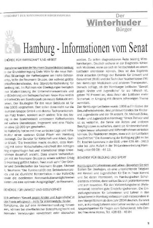 Hamburg - Informationen vom Senat