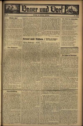 Zweite Ausgabe vom Freitag, den 30. März 1934.