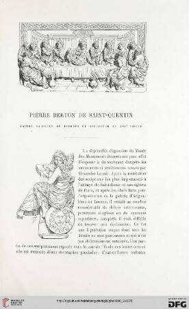 2. Pér. 22.1880: Pierre Berton de Saint-Quentin : maître tailleur de pierres et sculpteur au XVIe siècle
