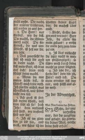 In der Adventszeit.