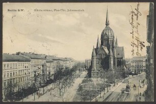 Ansichtskarte "Blücherstrasse, Plan-Ufer, Johannestisch" [1/2]