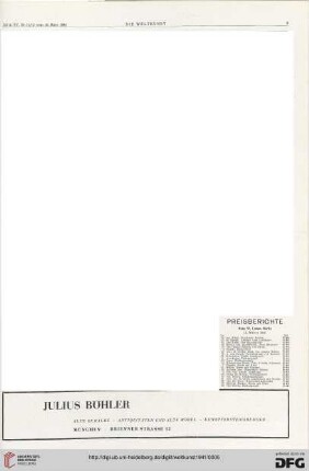 Nr. 11/12 (16. März 1941), S. 3: Preisberichte