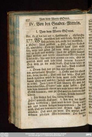 IV. Von den Gnaden-Mitteln. als