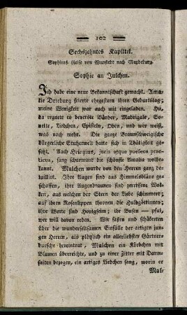 Sechszehntes Kapittel. - Siebenzehntes Kapittel.