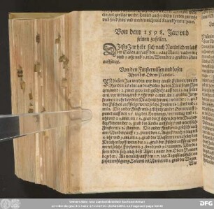 Von dem 1598. Jar / und seinen zufellen.
