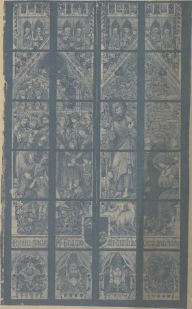 Schmidt, Heinrich von; Oppenheim; Katharinenkirche, Restaurierung - Kirchenfenster (Teilansicht)
