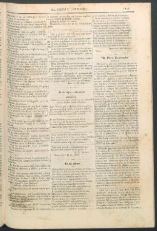 "El Perú Ilustrado." (Lima.) : [De "El Boletín de la Librería" de Curazao.]