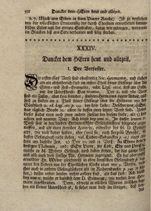 XXXIV. Dancket dem HErrn heut und allezeit.