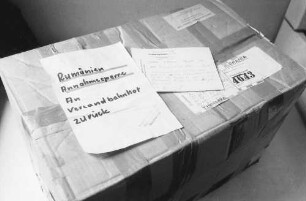 Freiburg: Postpaket nach Rumänien; Annahme verweigert, zurück an Abgangsbahnhof