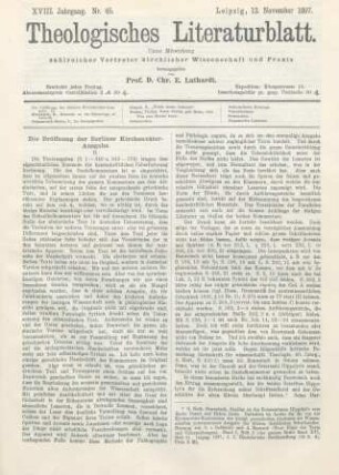 537-541 Die Eröffnung der Berliner Kirchenväter-Ausgabe