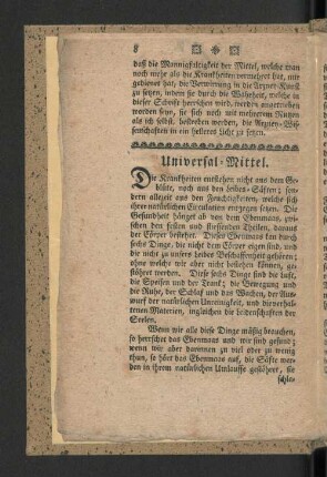 Universal-Mittel.