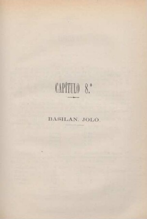Capítulo 8.° Basilan. Joló