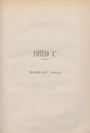 Capítulo 8.° Basilan. Joló