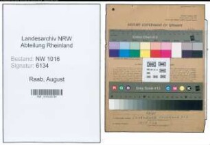 Entnazifizierung August Raab , geb. 10.03.1879 (Landwirt)