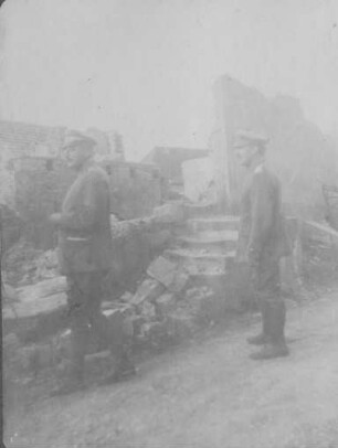 Erster Weltkrieg - "Kriegserinnerungen an Nordfrankreich und die Vogesen". "Rittmeister Menel, Zahlmeister Geyer"