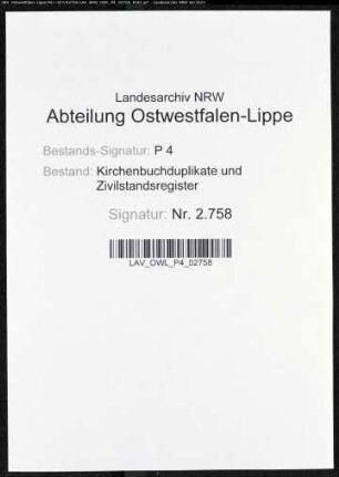 Kirchenbuchduplikat der katholischen Gemeinde der Stadt Hamm (GHT 1872). (Gemeinde: Hamm, katholische Gemeinde und Militärgemeinde)