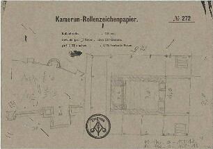 Thiersch, August ; Bad Reichenhall; Hl. Kreuz - Kapelle - Grundriss, Teilgrundriss