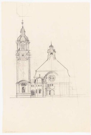 Kirche, Krassow: Ansicht von Westen