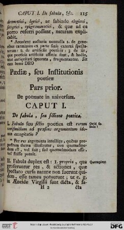 Pars prior de poemate in universum
