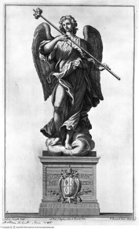 Le statue de' dodici apostoli esistenti nella Basilica Lateranense scolpite da celebri autori, Ponte Sant'Angelo, Engel mit dem Schwamm
