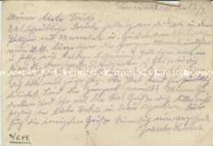 Postkarte einer Jüdin aus dem KZ Theresienstadt - Familienkonvolut