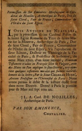 Le Nouveau Testament De Notre-Seigneur Jesus-Christ