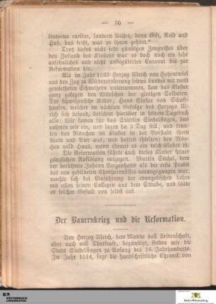 Der Bauernkrieg und die Reformation