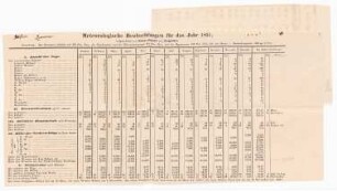 Meteorologische Beobachtungen für das Jahr 1851