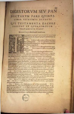 Digestorvm Sev Pandectarvm Libri Qvinqvaginta : Ax Florentinis Pandectis Repraesentati, 2