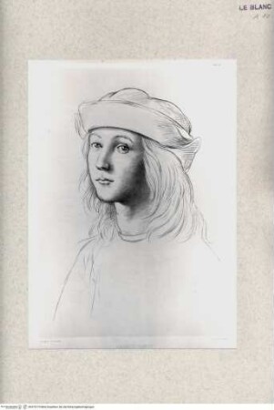 Rafael von Urbino und sein Vater Giovanni SantiTeil 3: Atlas (Abbildungen)Selbstbildnis Raphaels; (Taf. IV) - J. D. Passavant, Rafael von Urbino