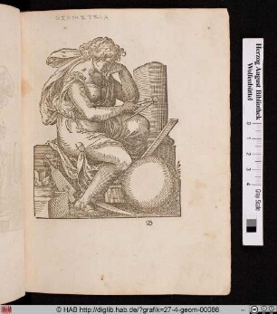 Allegorie der Melancholie und Geometrie.