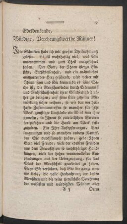 Edeldenkende, Würdige, Verehrungswerthe Männer!