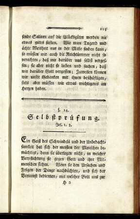 §. 14. Selbstprüfung.