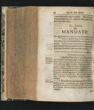 Tit. XXVII. De Mandato.