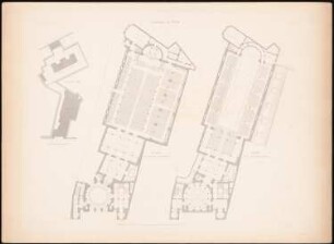 Neue Synagoge, Berlin: Lageplan, Grundriss EG, 1.OG