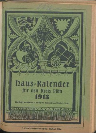 1913: Hauskalender für den Kreis Plön