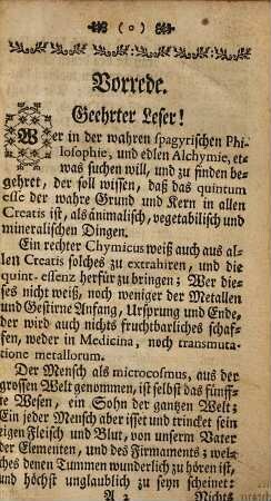Die Neu-auffgehende chymische Sonne, samt ihrem Glantz und Schein, weiset alle Gott-ergebene Sucher, auf den rechten Pfad, subjectum ac primam materiam Lapidis Philosophorum & omnium rerum zu suchen, zu finden, und zu elaboriren : wie dann das nöthigste aus wahrer Philosophorum Schrifften extrahirt beygefügt zu finden