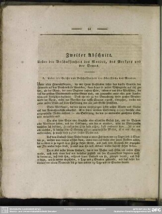 Zweiter Abschnitt. Ueber die Beschaffenheit des Mondes, des Merkurs und der Venus