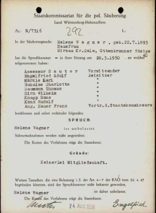 Wagner, Helene