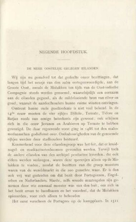 Negende hoofdstuk. De meer oostelijk gelegen eilanden